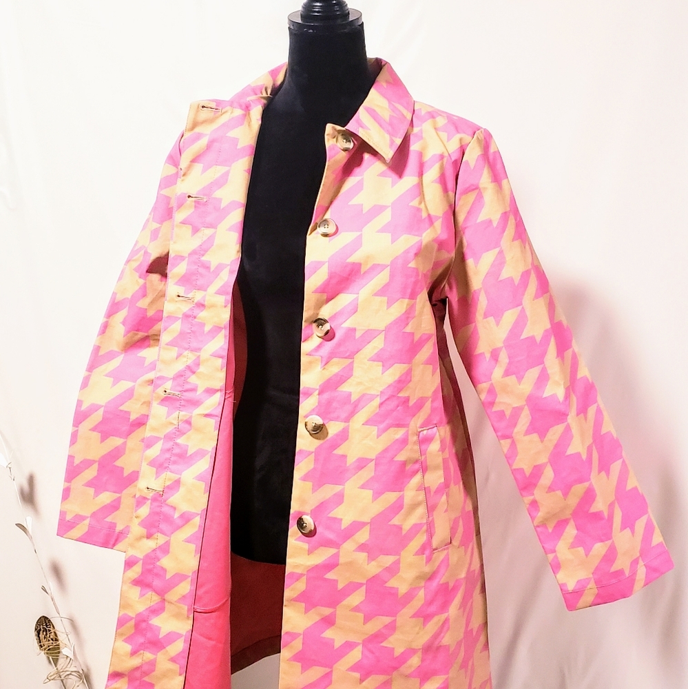 💥Host Pick💥Isaac Mizrahi houndstooth coat  M🦄💋 - Picture 2 of 7